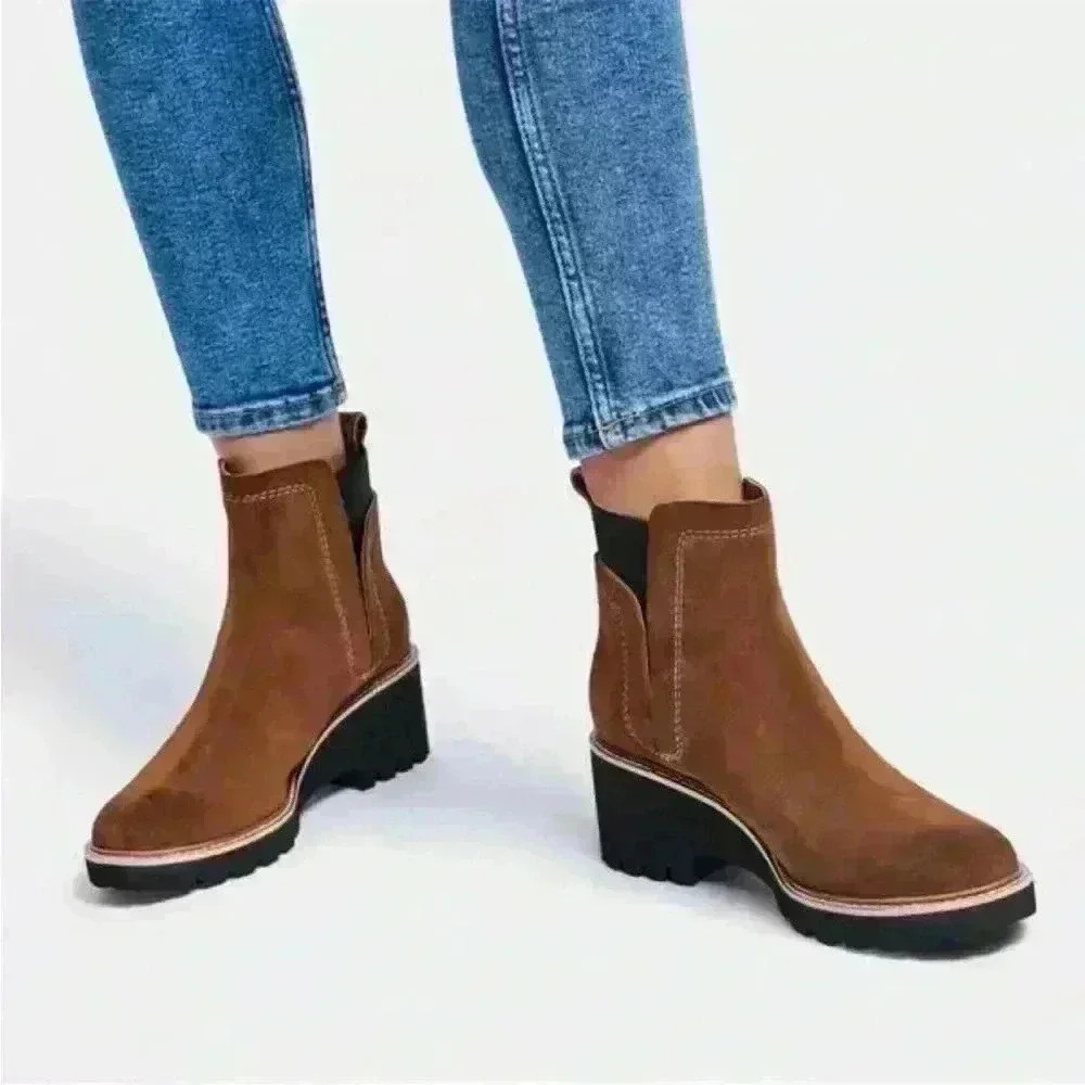 New! Dolce Vita Women’s Huey H2O Booties - Brown - Size 7 - Picture 2 of 10